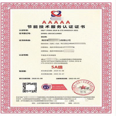 節能技術服務認證證書 現代企業不可或缺的技術服務基石